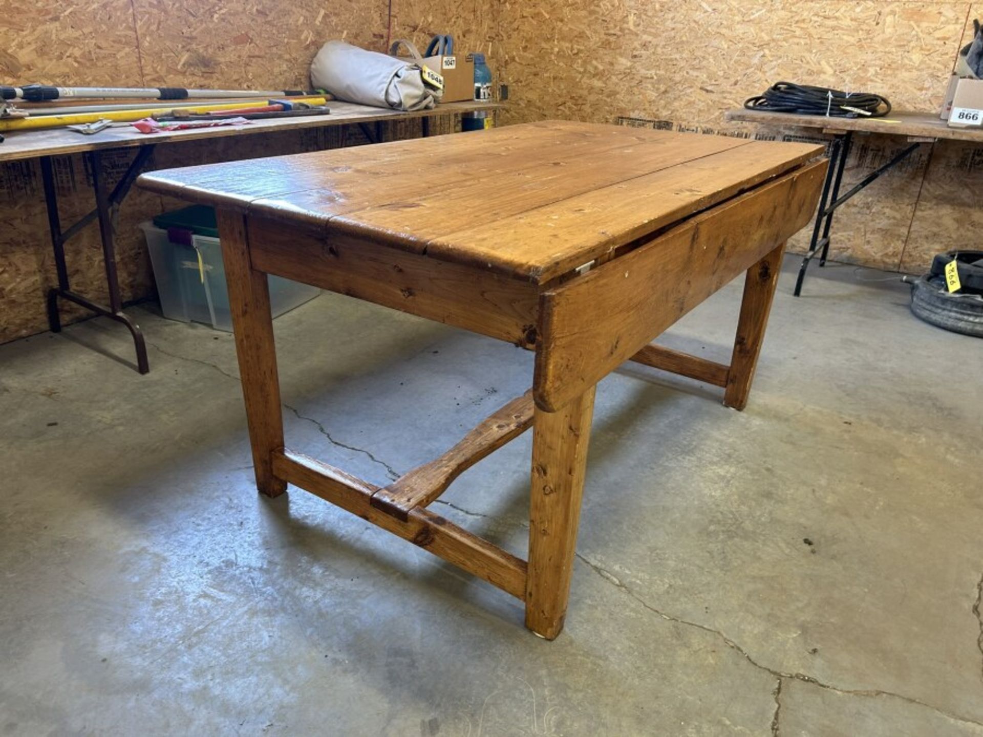 WOODEN DROP LEAF PANTRY TABLE