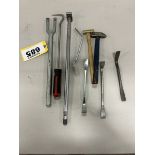 L/O ASSORTED PRY BARS, PICKS, BALL JOINT FORK