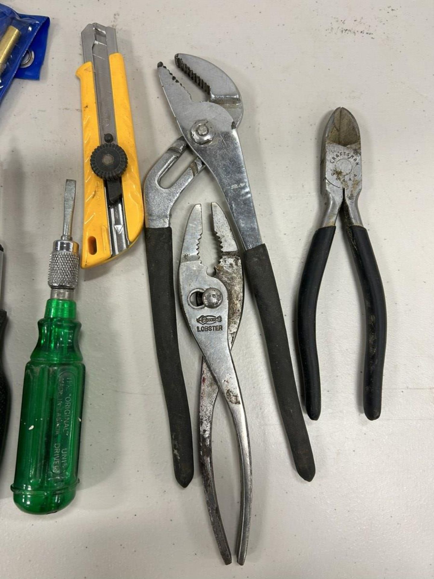 L/O ASSORTED HAND TOOLS SCREW DRIVERS, PLIERS CENTERING PUNCHES ETC. - Image 6 of 6