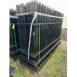 UNUSED 2024 4-RAIL FENCING WITH 24 PCS OF REGULAR IRON FENCING
