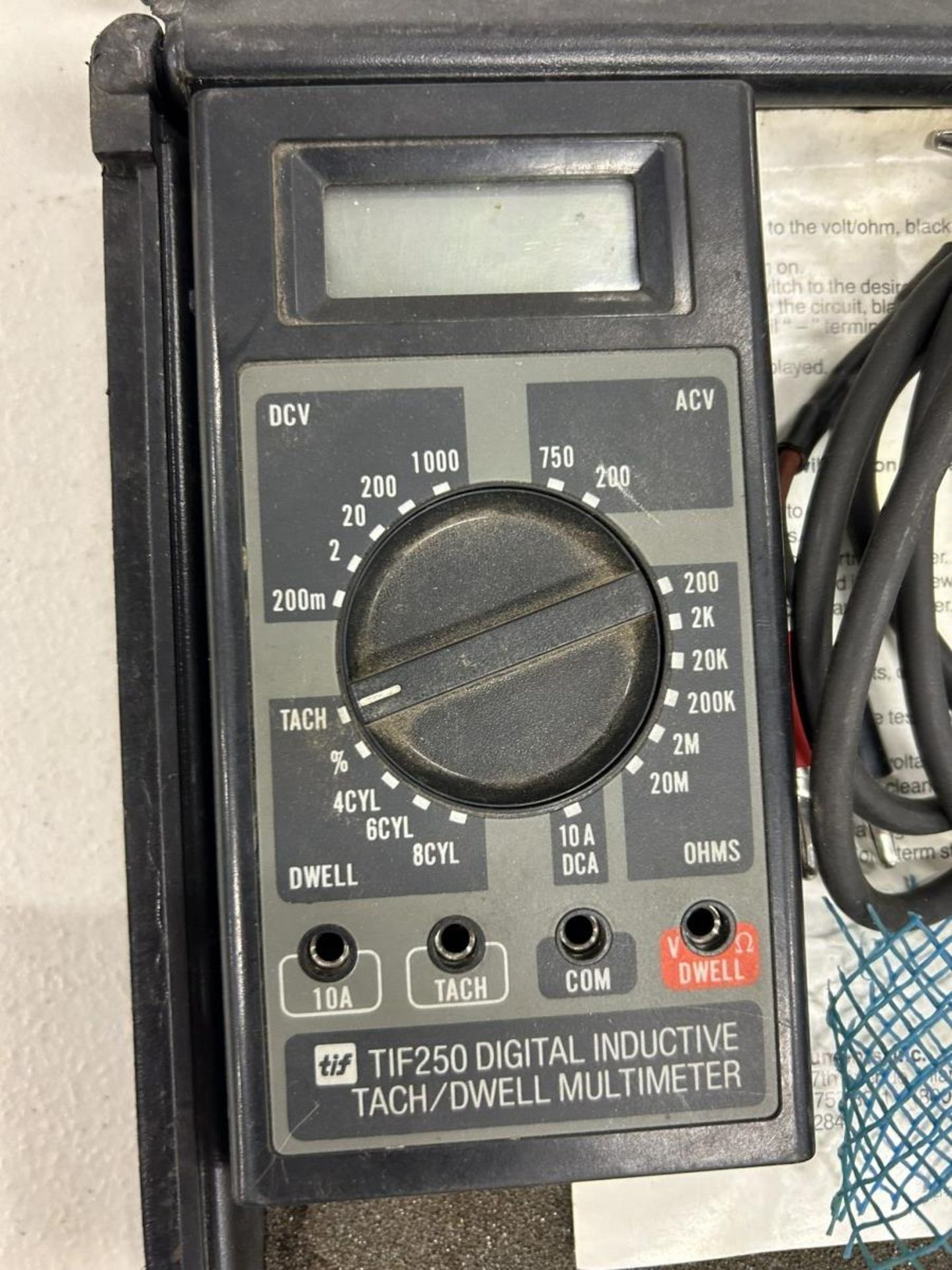 TIF 250 DIGITAL INDUCTIVE TACH/DWELL MULTIMETER - Image 4 of 5