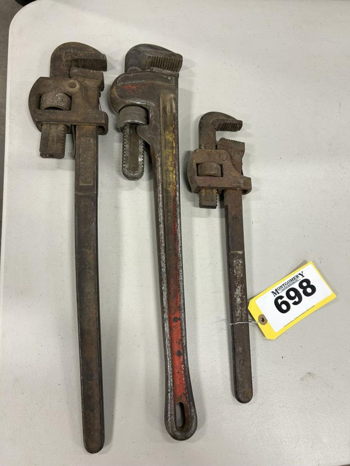 L/O ASSORTED PIPE WRENCHES RIDGID 24IN