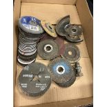 L/O ASSORTED SIDE GRINDER DISKS AND GUARDS