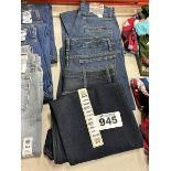 3 PAIRS OF JEANS: WRANGLERS 30X34, CINCH 30X34, CINCH 34X34