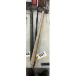 2-SLEDGE HAMMERS & 36" WRECKING BAR