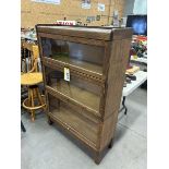 ANTIQUE OAK/GLASS LAWYERS BOOK CASE