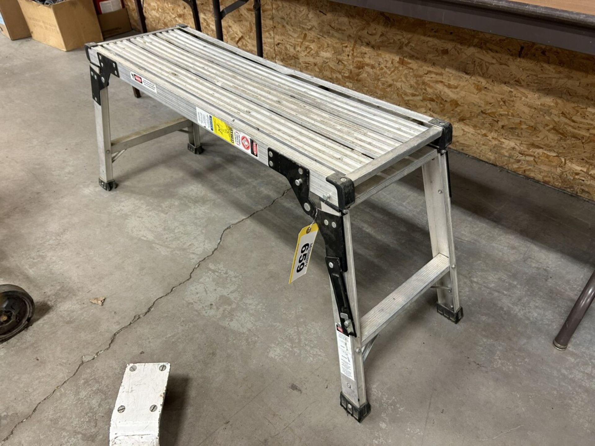 ALUMINUM WORK PLATFORM 38"X12"X20"H