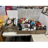 L/O ASSORTED FLUIDS, LUBRICANTS, SEALANT, FASTENERS, PAINT BRUSHES, ROLLERS, ETC.