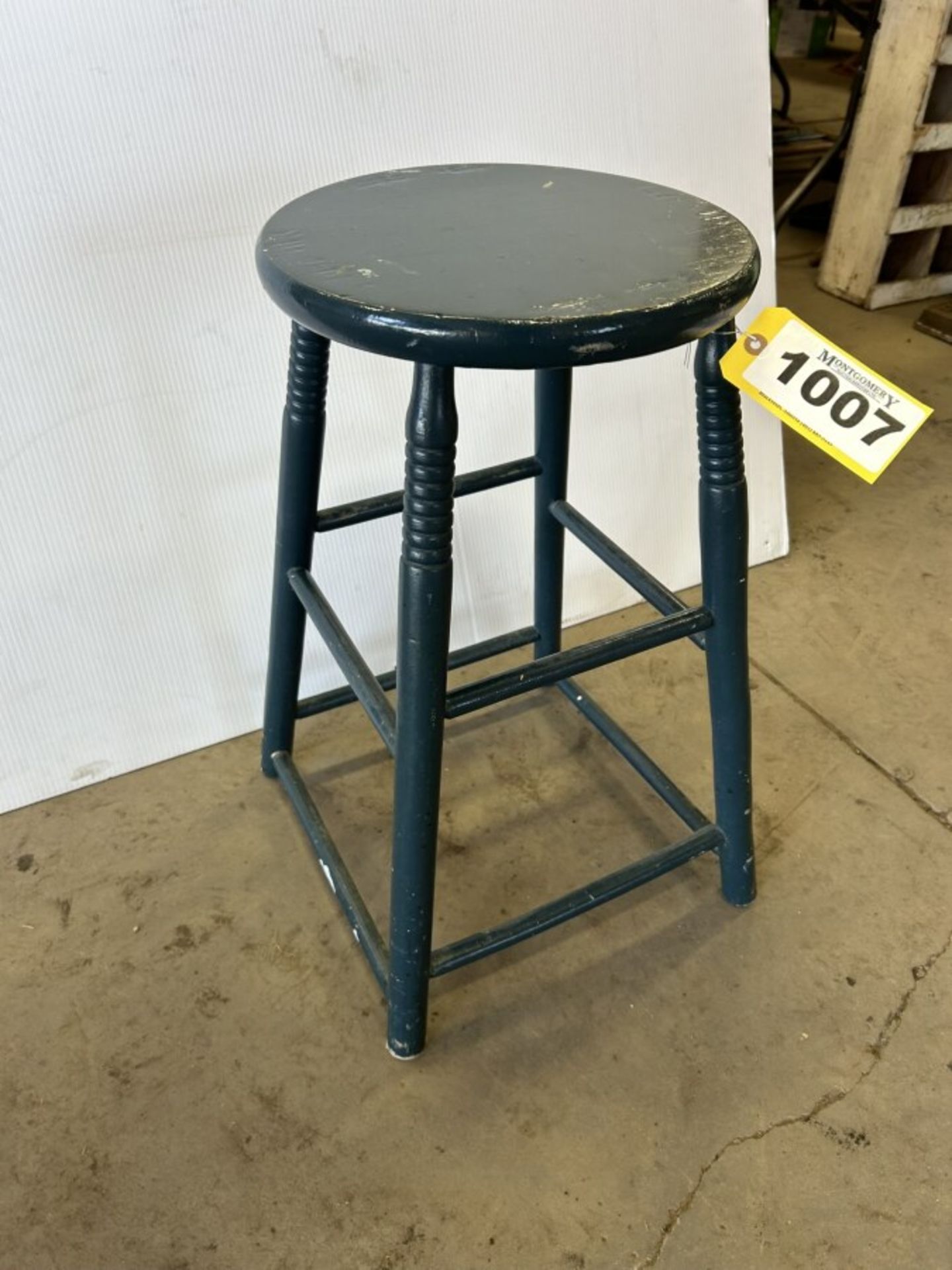 ANTIQUE WOODEN KITCHEN STOOL - Image 2 of 5
