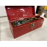 MASTERCRAFT TOOL BOX W/ ASSORTED WRENCHES AND SOCKETS