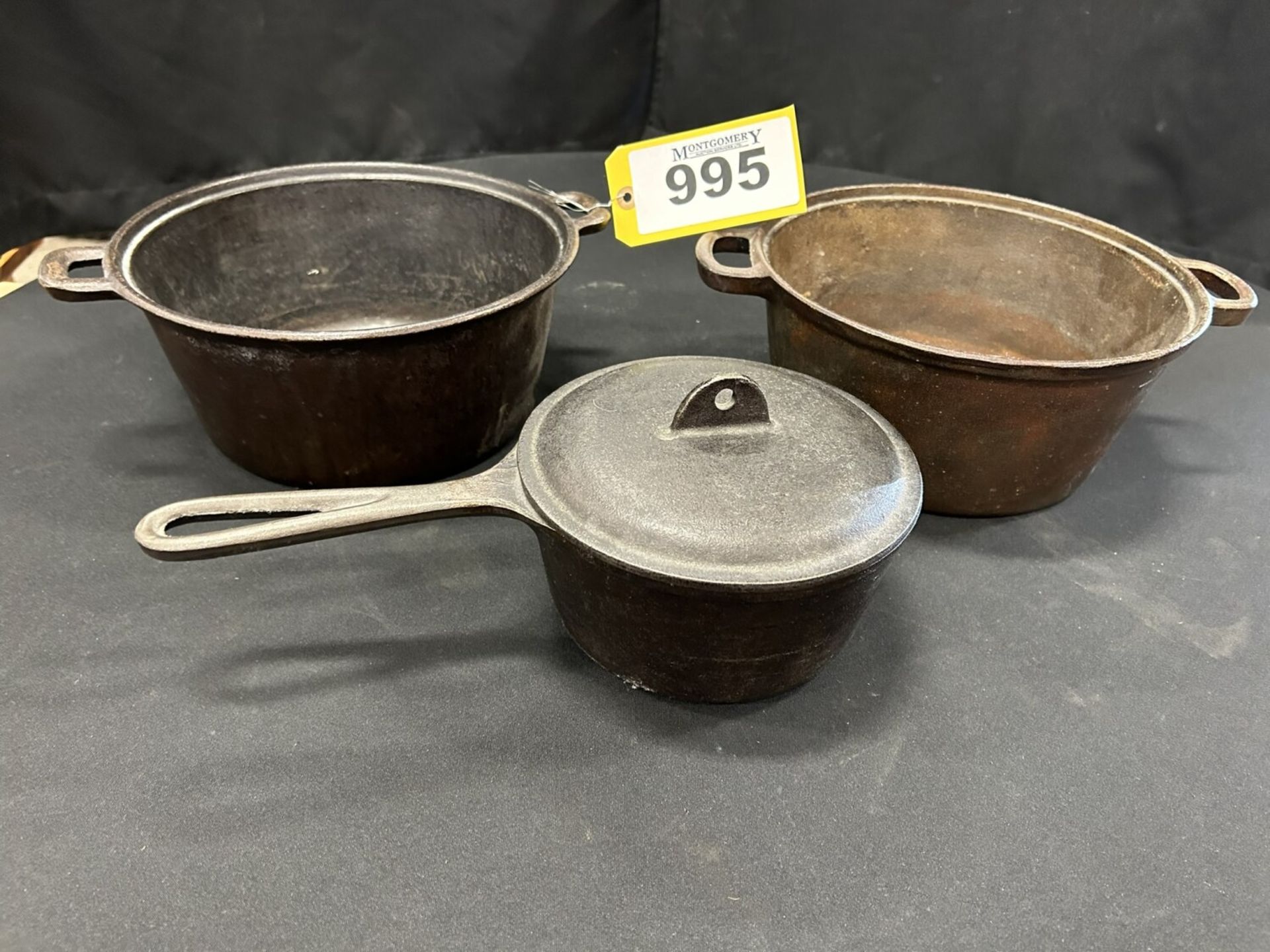 2-CAST IRON POTS