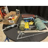 POWERFIST 165 FT TAPE, CAULKING GUNS, HAND & HACK SAWS, ETC.