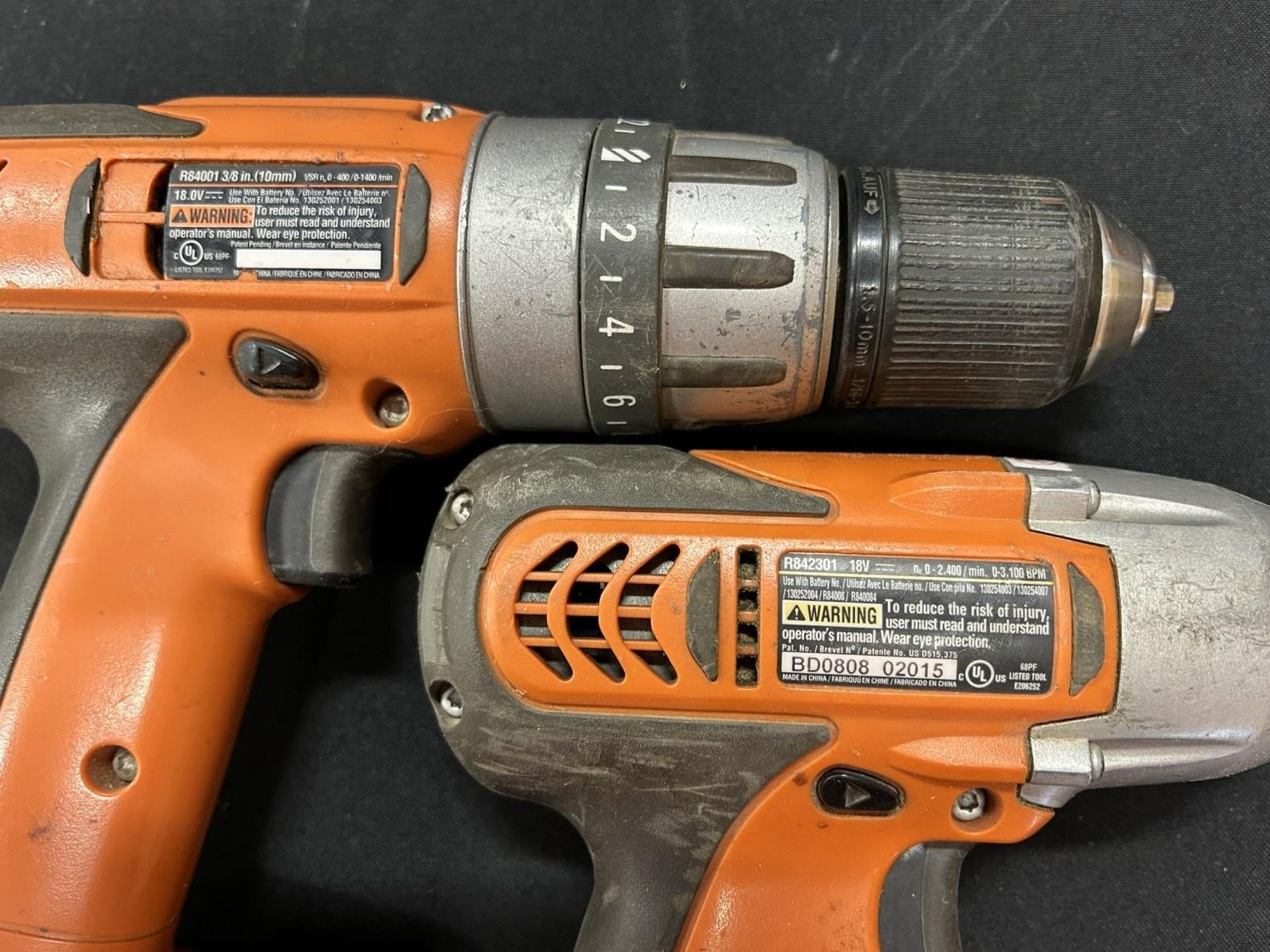 RIDGID CORDLESS DRILL KIT W/ BATTERY AND CHARGER - Image 2 of 3