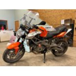 2008 APRILLA SHIVER MOTORCYCLE 20,288KM SHOWING S/N Z04RAC0059S000029