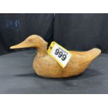 ANTIQUE WOODEN MALLARD DUCK