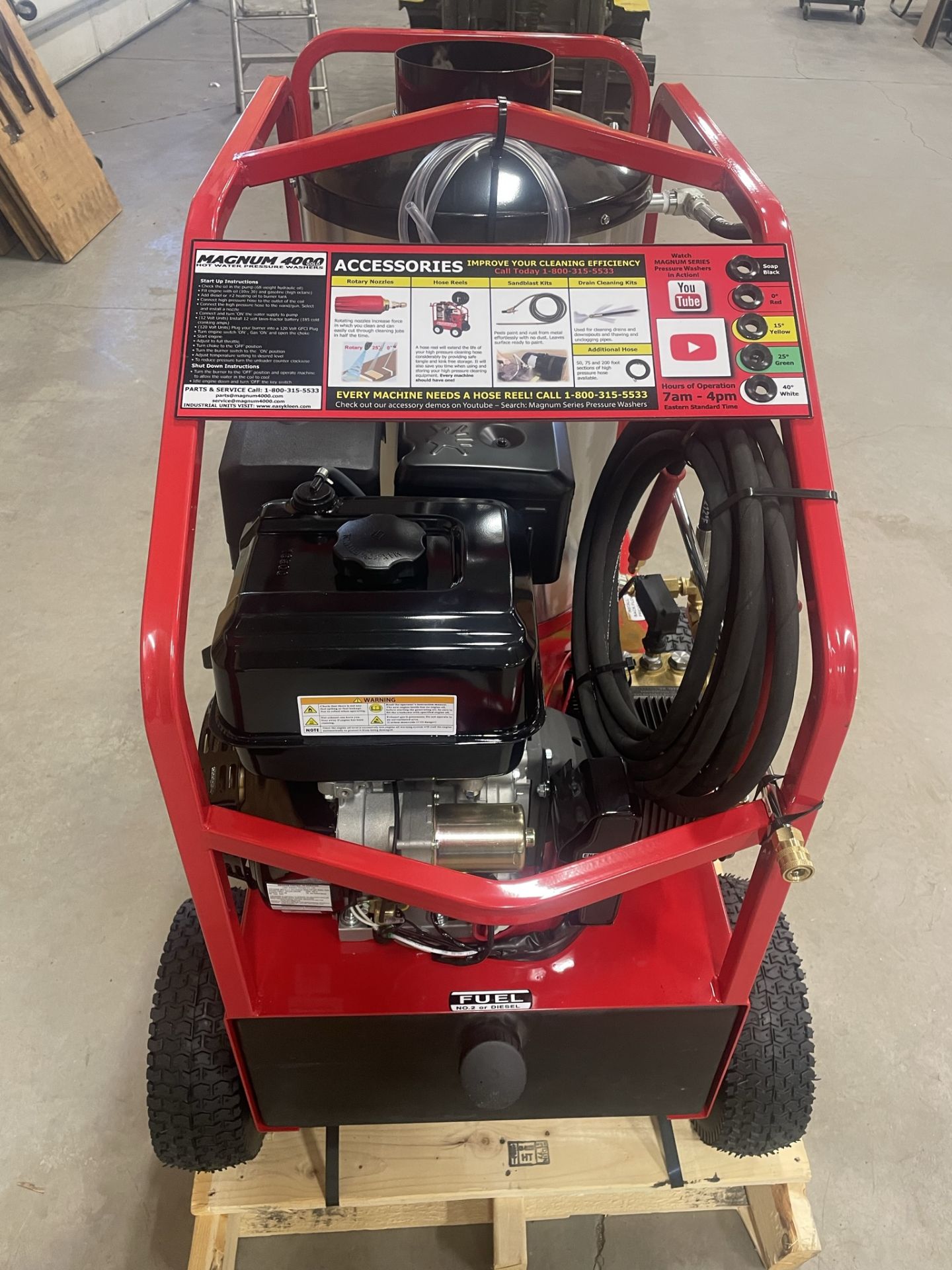 2023 UNUSED EASY KLEEN MAGNUM GOLD 4000 HOT WATER PRESSURE WASHER - CANADIAN MADE (NO OIL OR BATTERY - Image 5 of 9