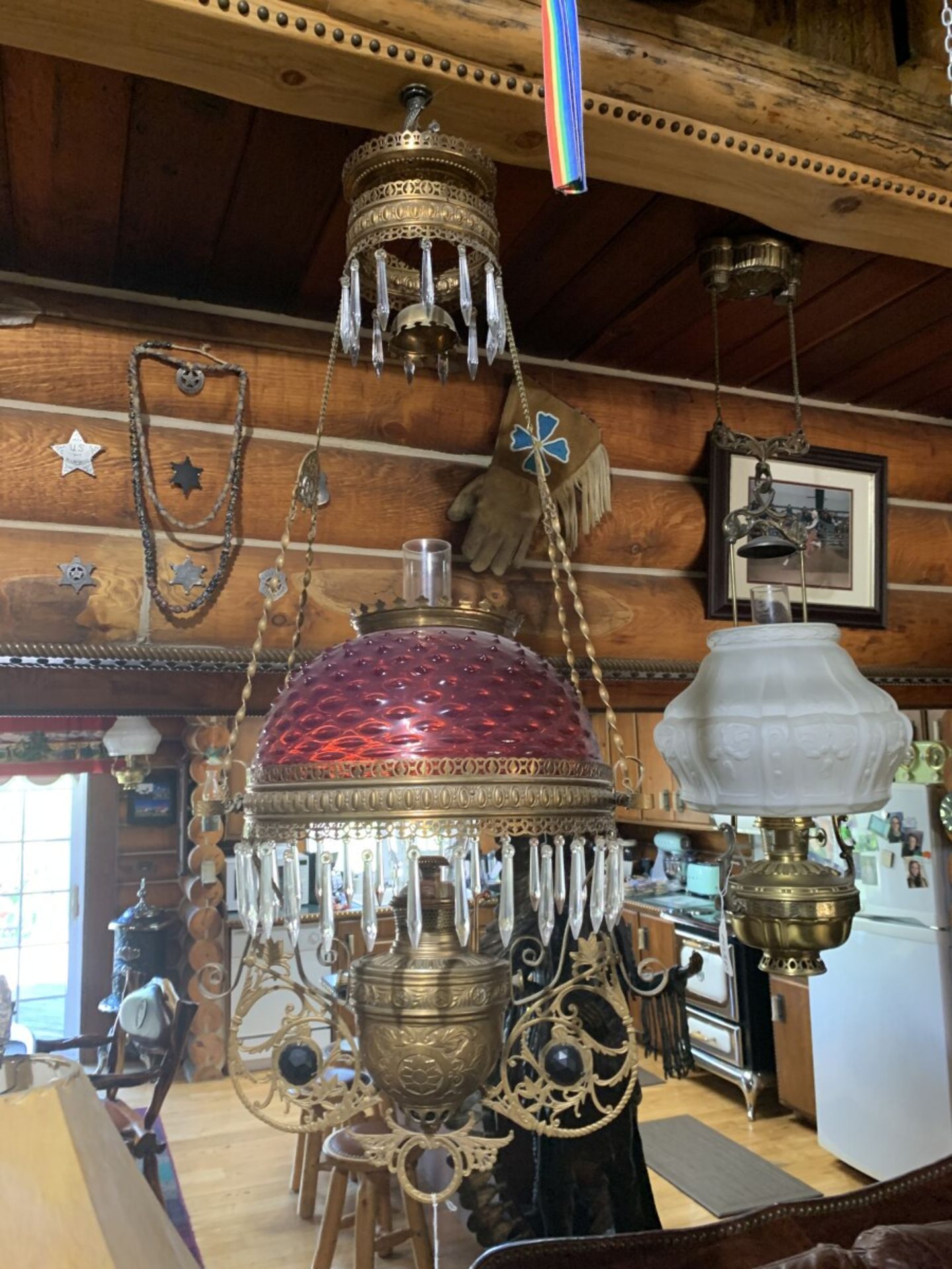 B&H KEROSINE HANGING MANTLE LAMP