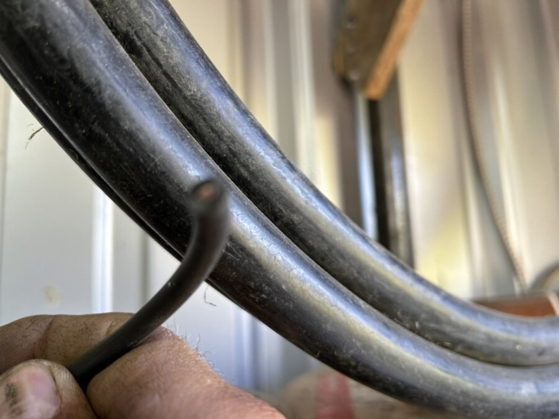 COILS OF #2 & #6 ALUMINUM WIRE, #6 TECH CABLE, GREY #2 COATED, NMW #10, NMW-3-#6, 3/8" FLEX CONDUIT, - Image 3 of 10