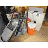 Lot: Folding Chairs, Tables, and (2) Water Coolers