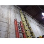 (3) Fiberglass Extension Ladders