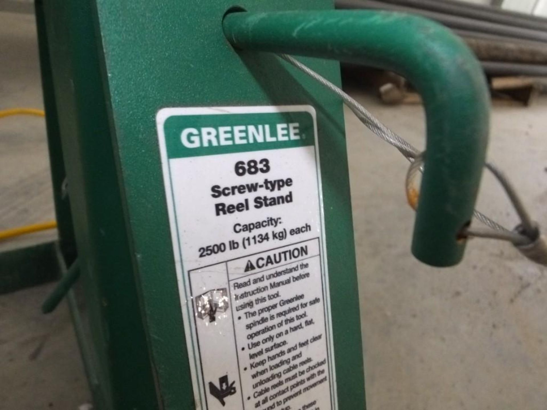 Greenlee 683 Screw-Type Reel Stand - Image 2 of 3