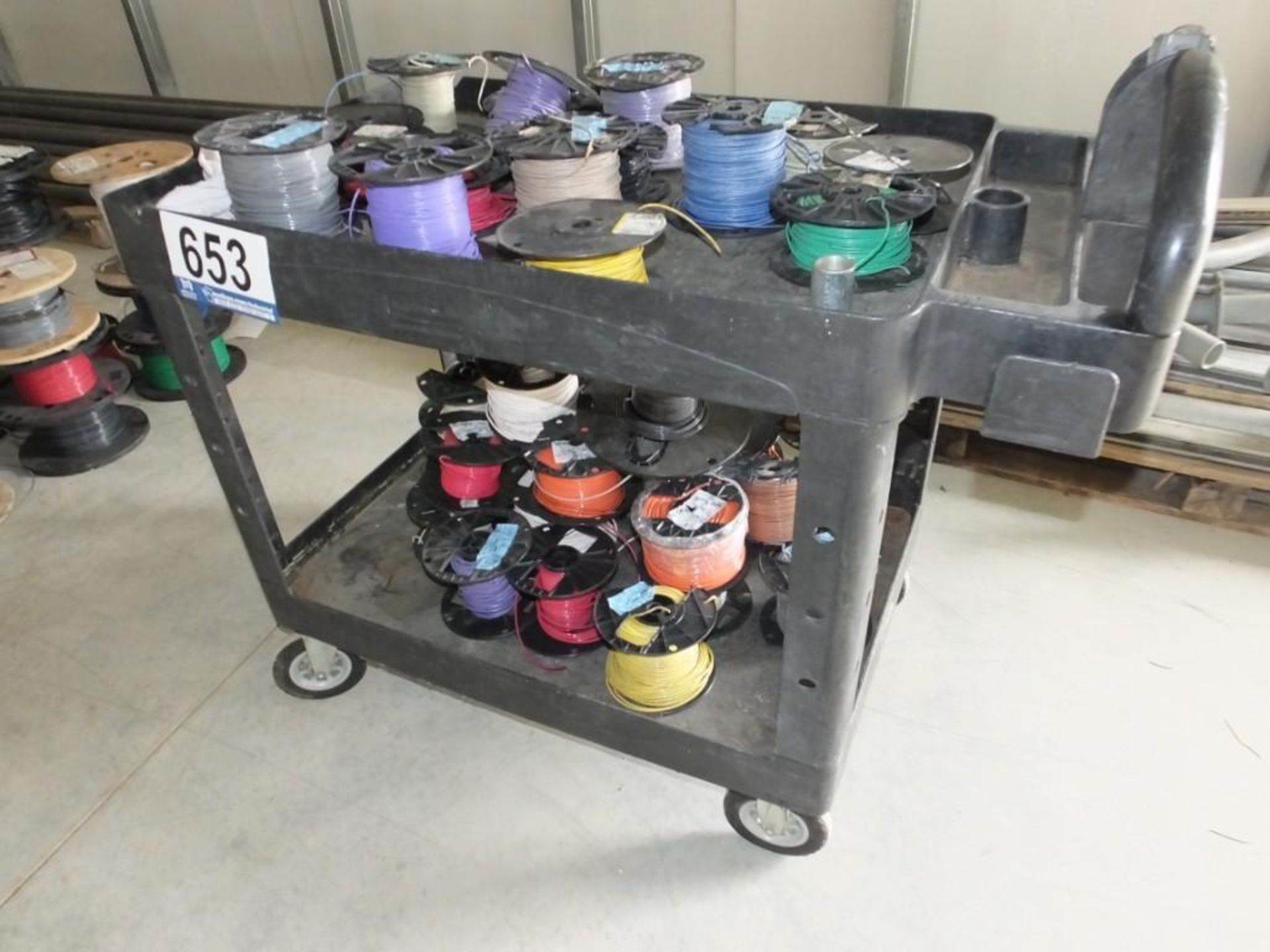 Parts Cart with Wire Reels