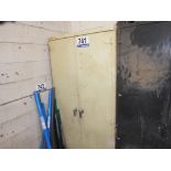 (2) Door Metal Storage Cabinet with Contents