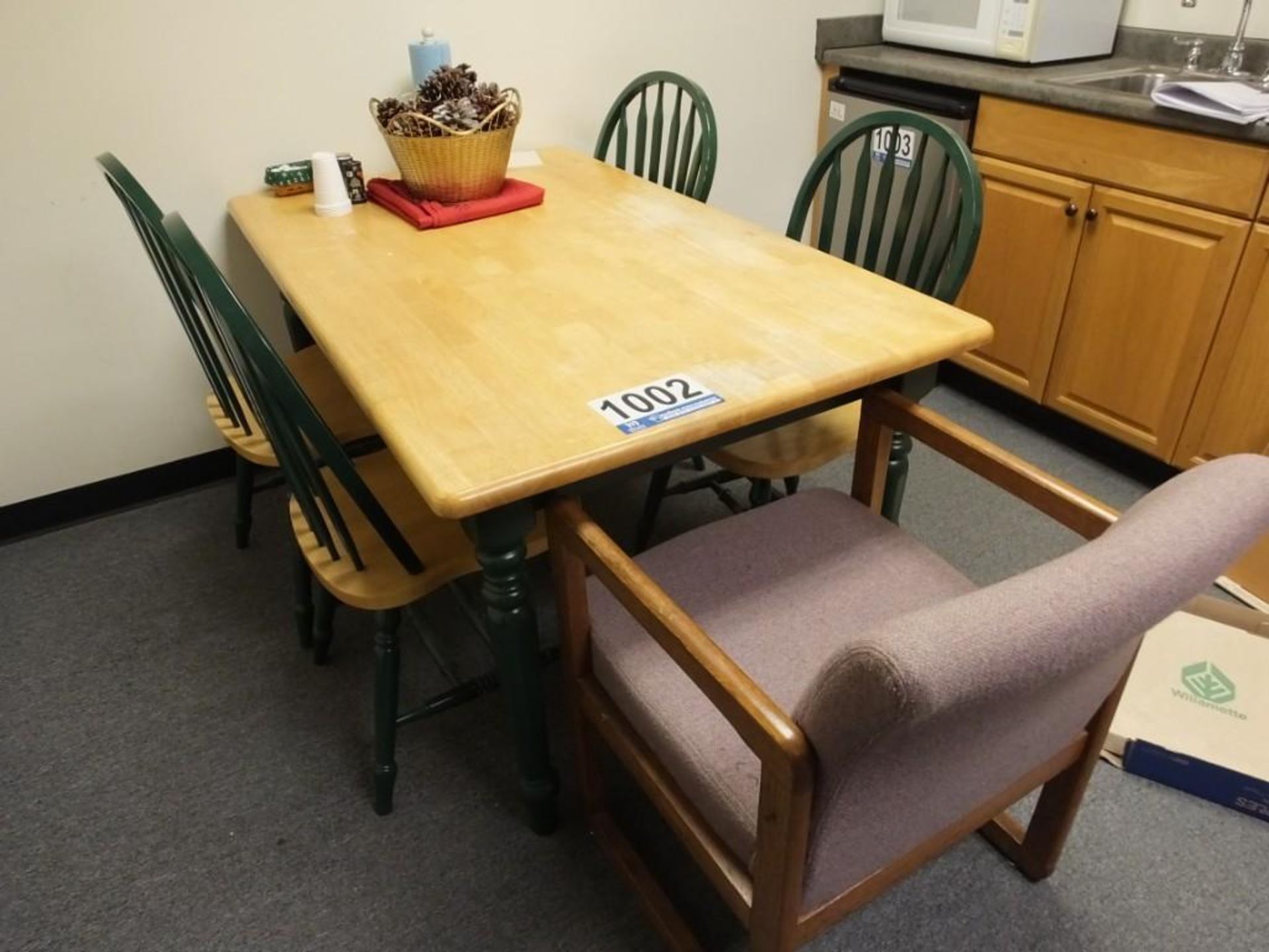 Breakroom Table/Chairs and Bookcase