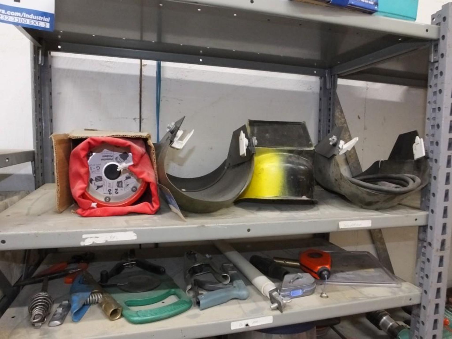 (3) Metal Shelf Units with Remaining Contents - Image 2 of 6