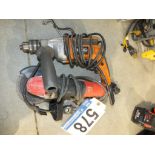 Ridgid 1/2" Drill and Craftsman Grinder