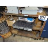 Metal Parts Cart with Contents