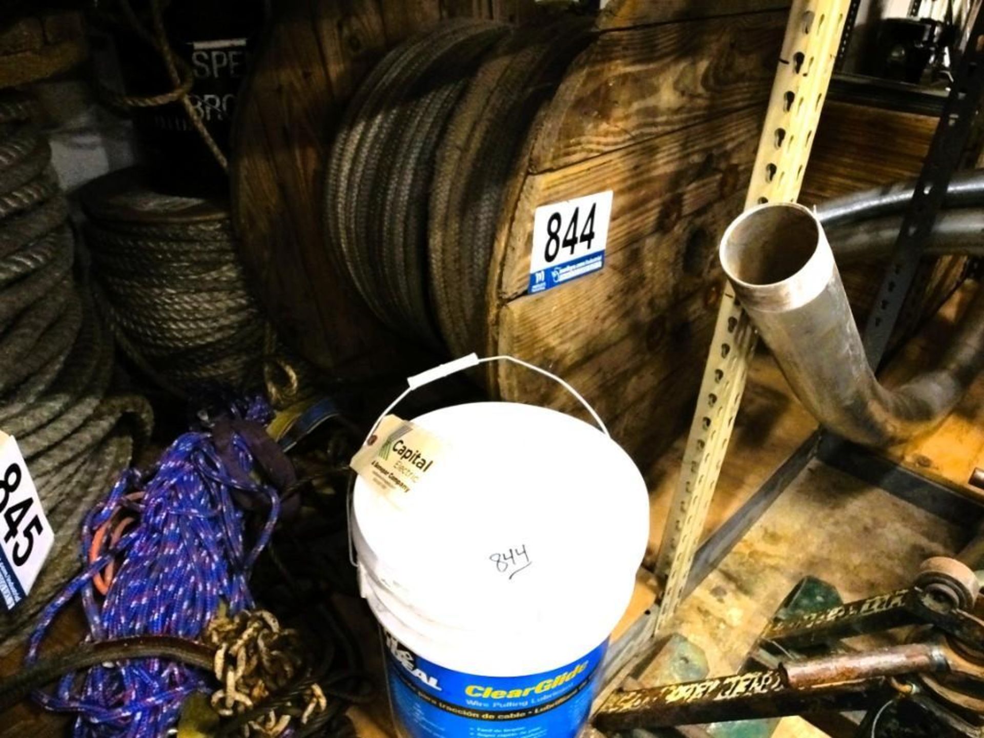 Spool of Braided Pull Line and Lubricant