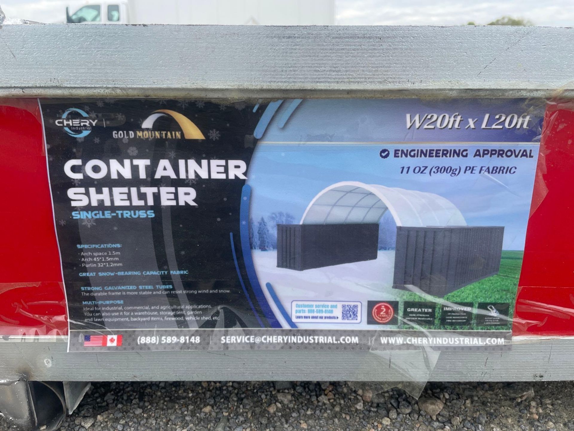 2024 Golden Mountain C2020-300g PE Container Shelter - Image 5 of 5
