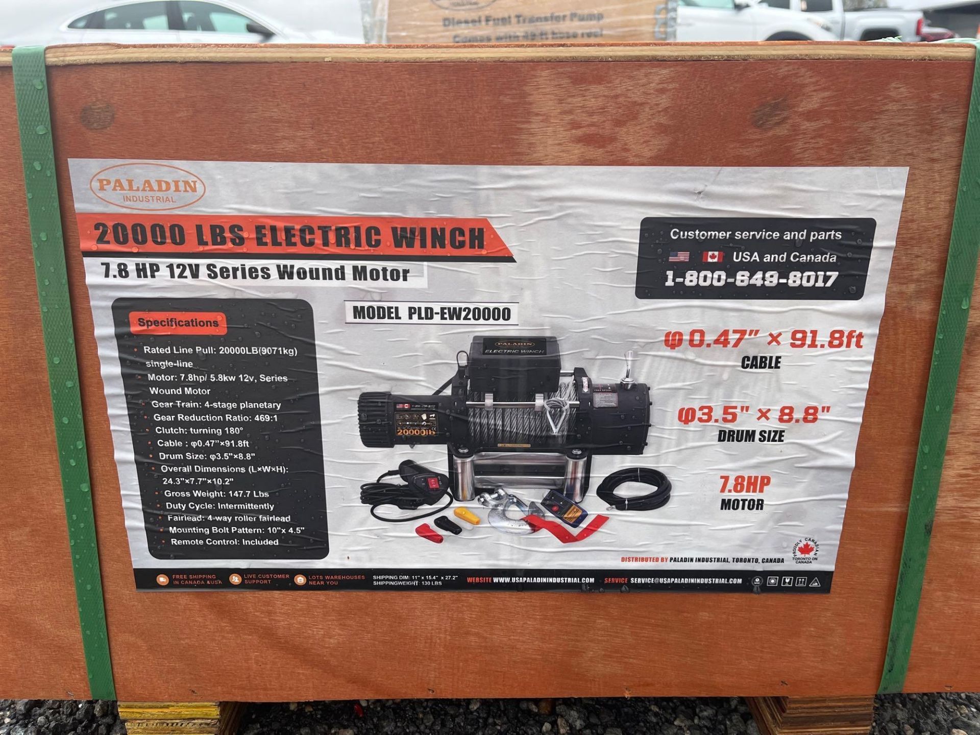 2023 Paladin PLD-EW20000 20,000 lb Electric Winch - Image 3 of 4