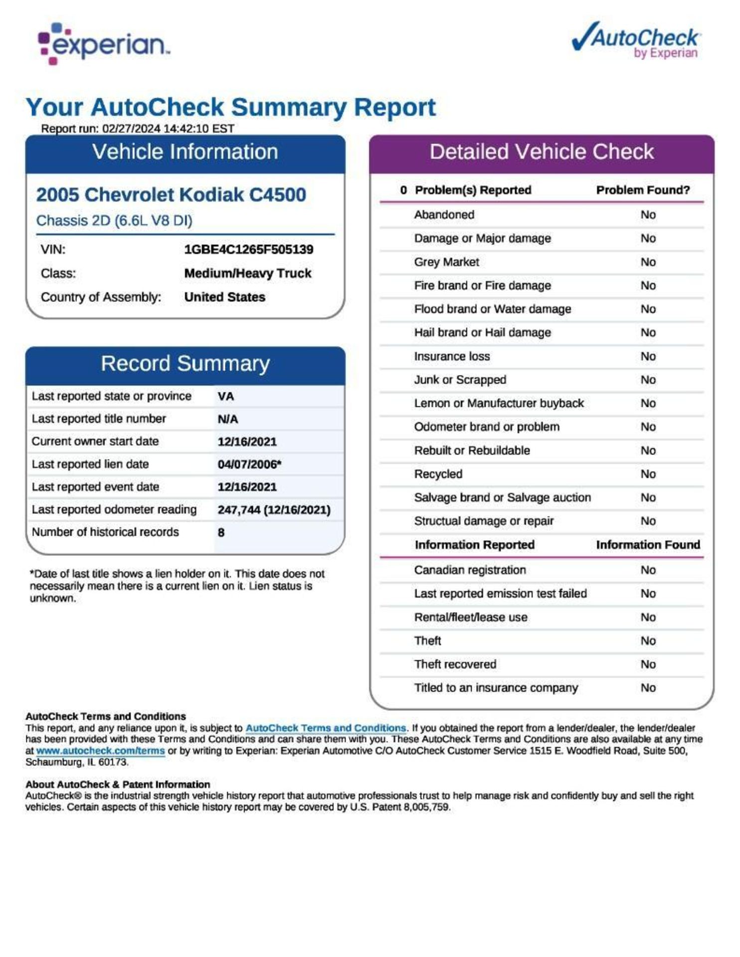 2005 Chevrolet C4500 Truck - Image 21 of 21