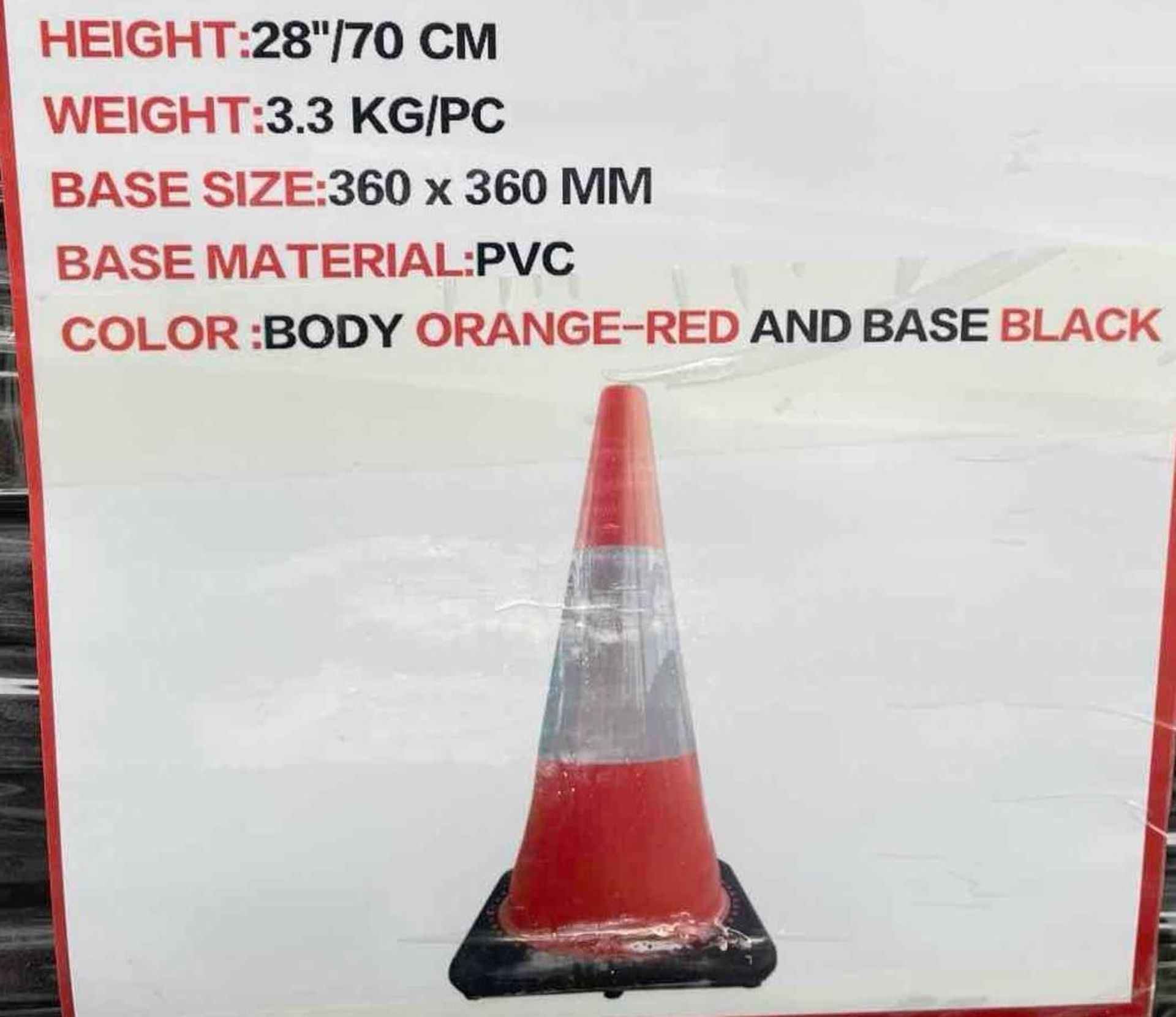2024 Safety Highway Cones, Qty: 42 - Image 4 of 5