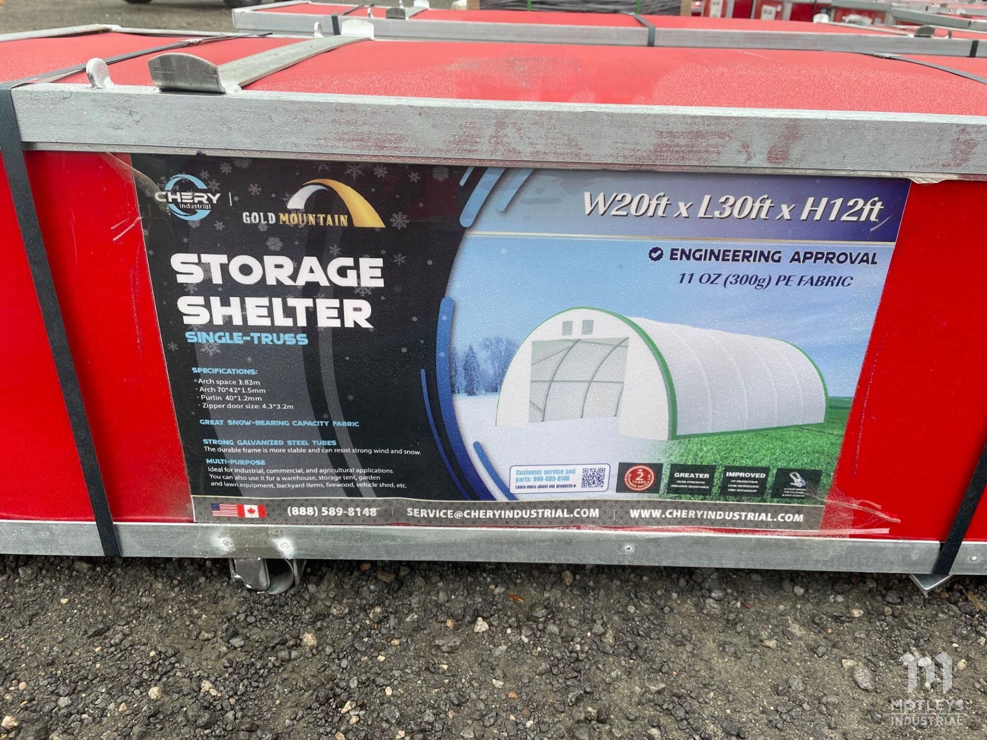 2024 Golden Mountain 203012R-300g PE Dome Storage Shelter - Image 4 of 4