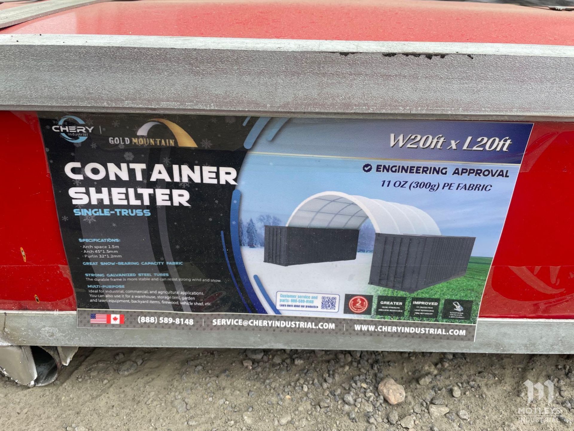 2024 Gold Mountain C2020-300g PE Container Shelter - Image 4 of 4