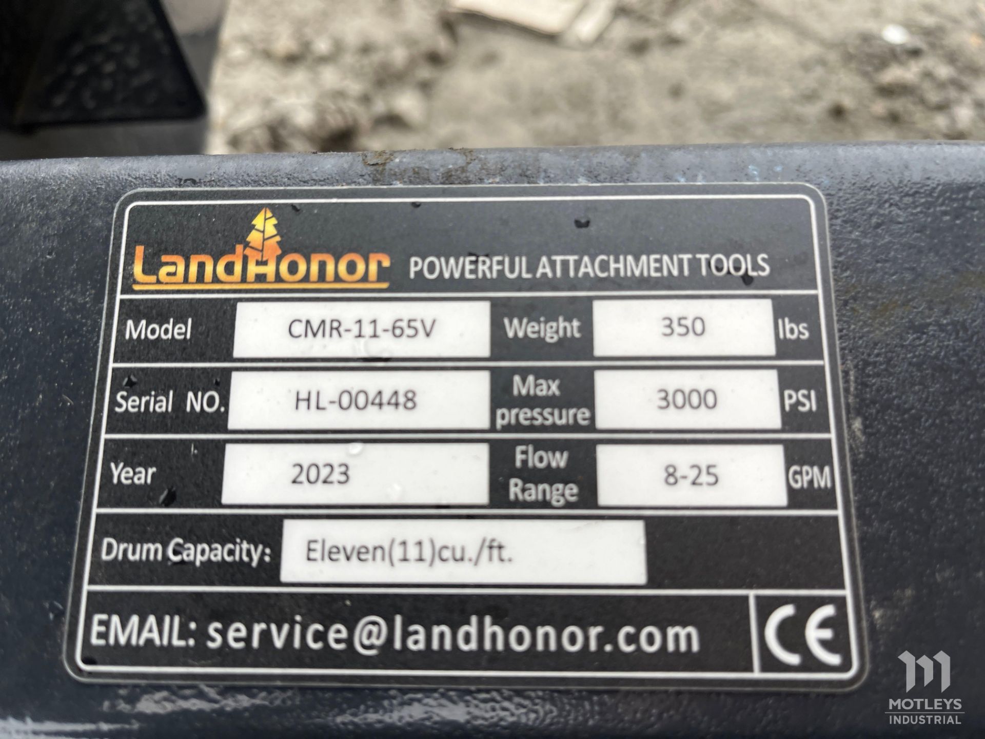 2023 LandHonor CMR-11-65V Skid Steer Concrete Mixer Roller - Image 4 of 6