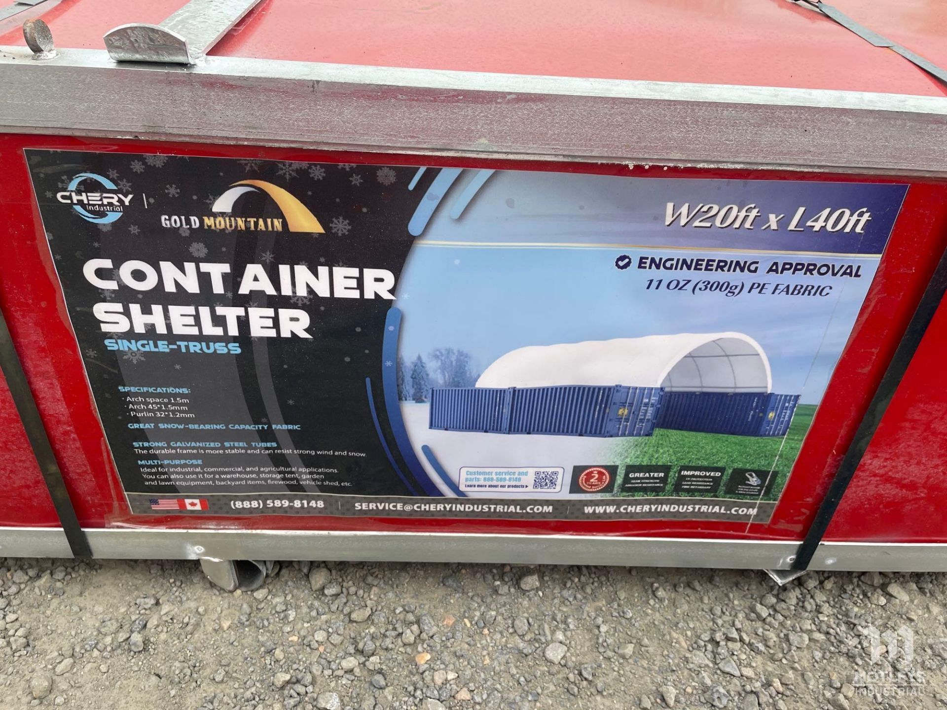 2024 Gold Mountain C2040-300g PE Container Shelter - Image 4 of 4