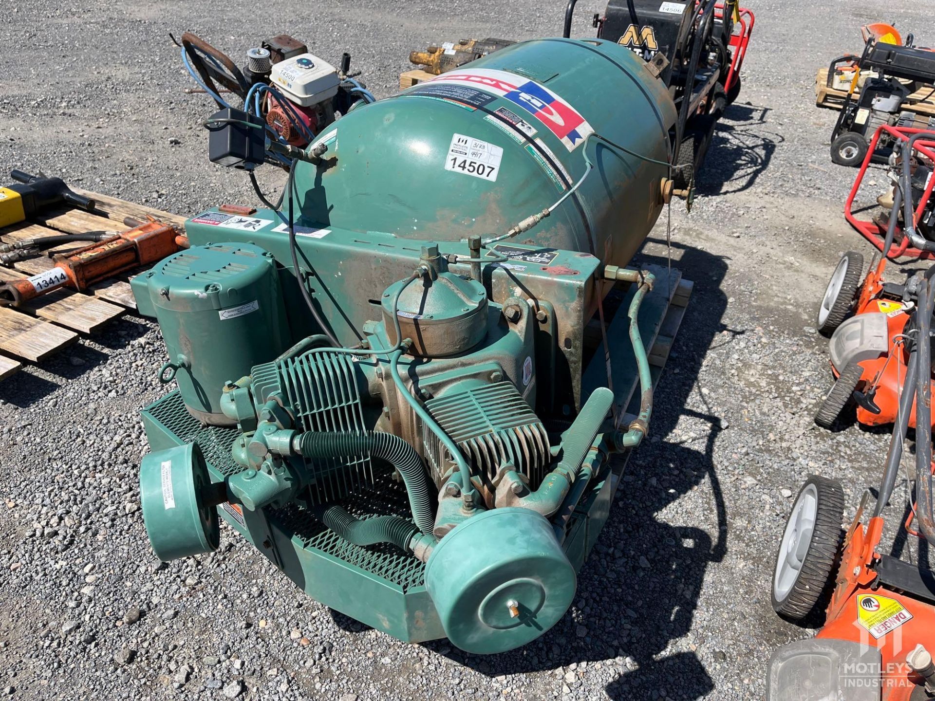 1994 Champ AC VR712 Air Compressor - Image 4 of 11