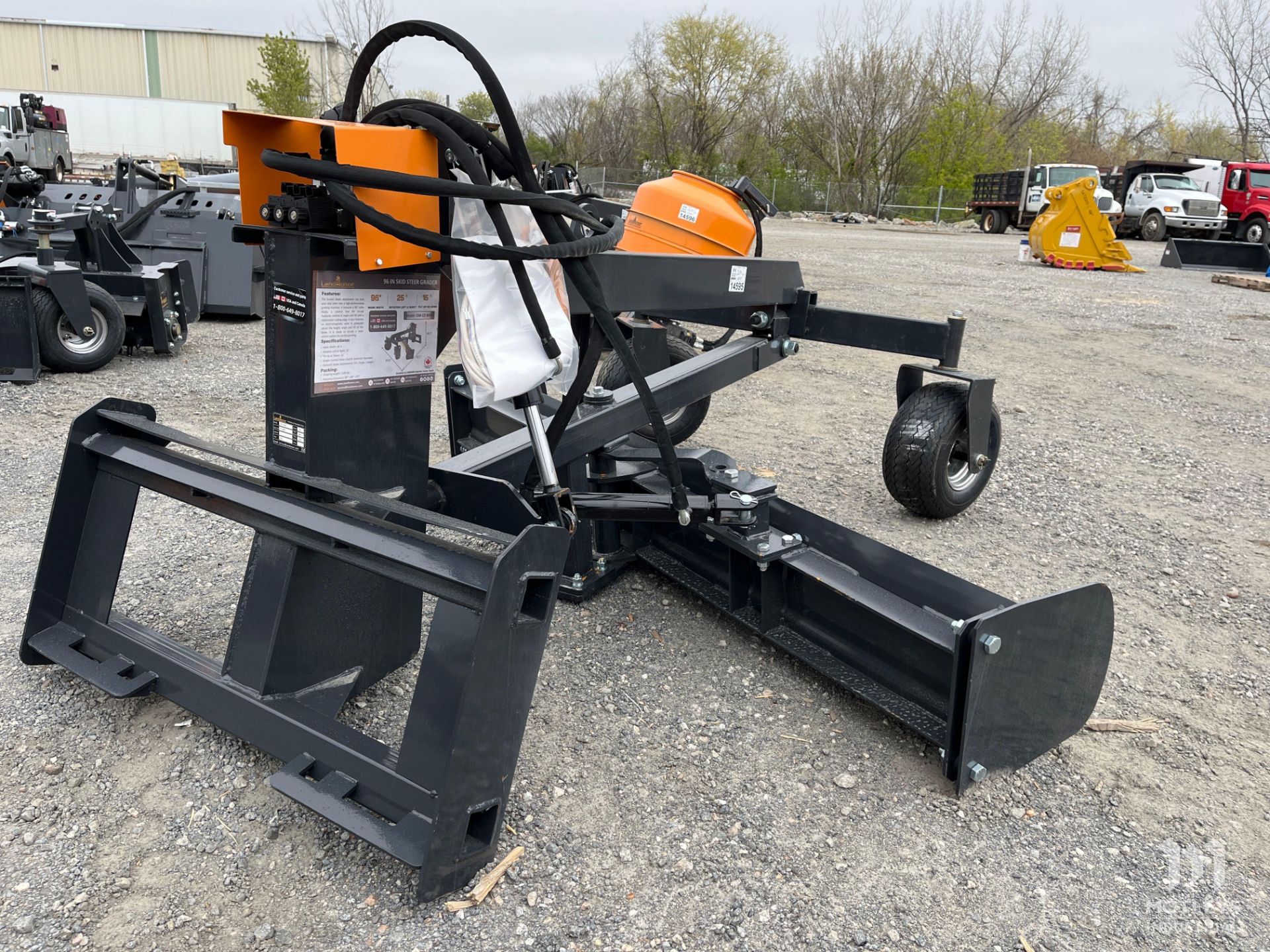 2023 LandHonor GM-12-96W Skid Steer Grader Attachment