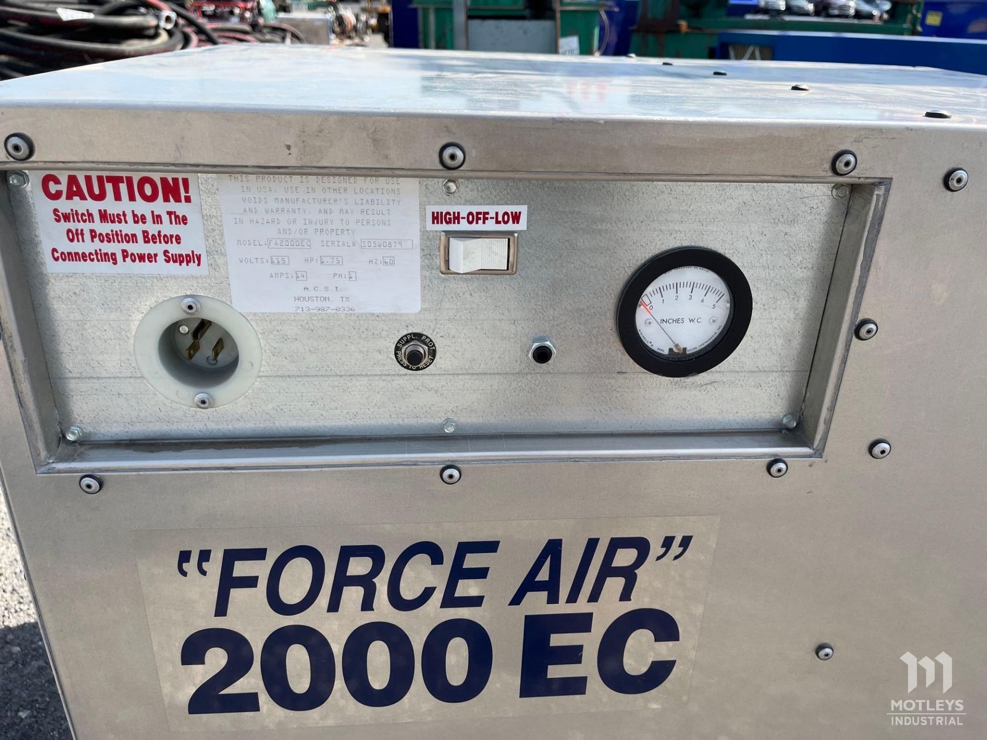 ASCI Force Air 2000 EC Air Filtration Unit - Image 6 of 7