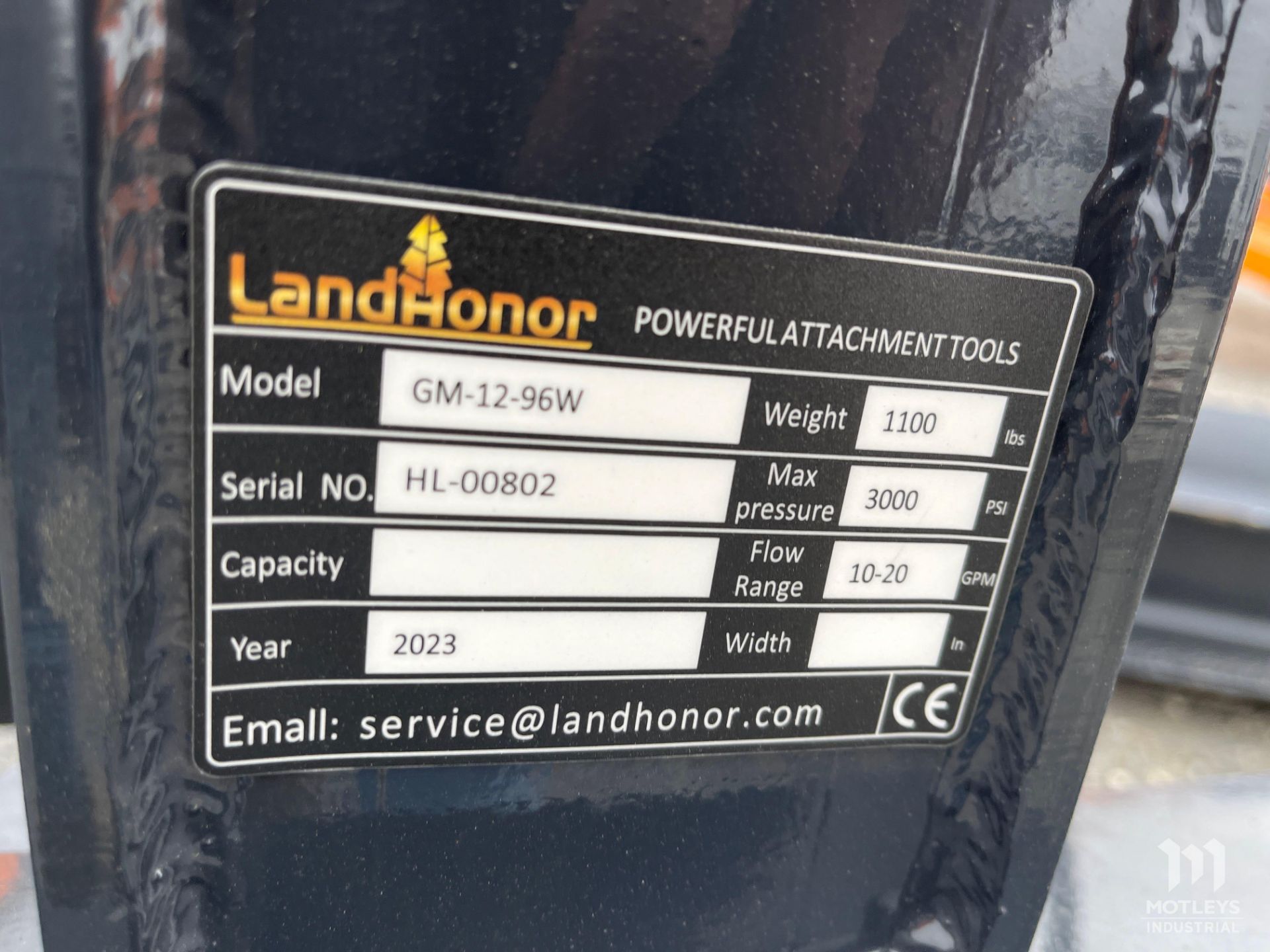 2023 LandHonor GM-12-96W Skid Steer Grader Attachment - Image 4 of 10