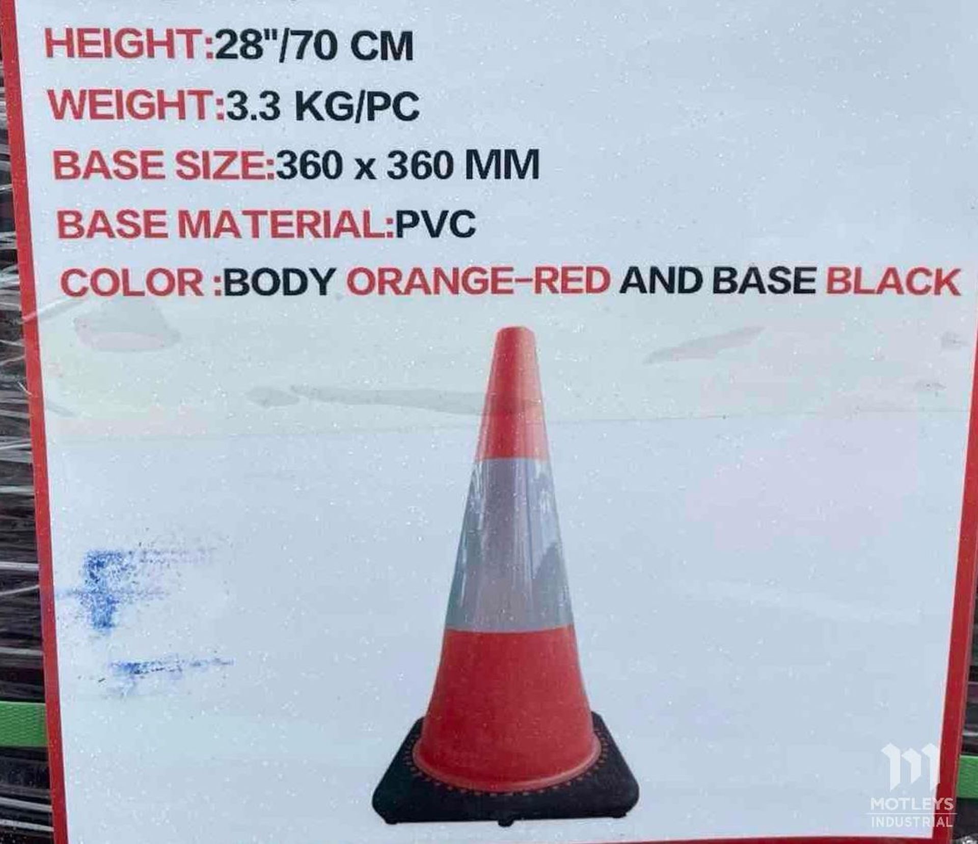 2024 Safety Highway Cones, Qty: 41 - Image 5 of 6