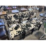 3 Cowhide Pattern Stools