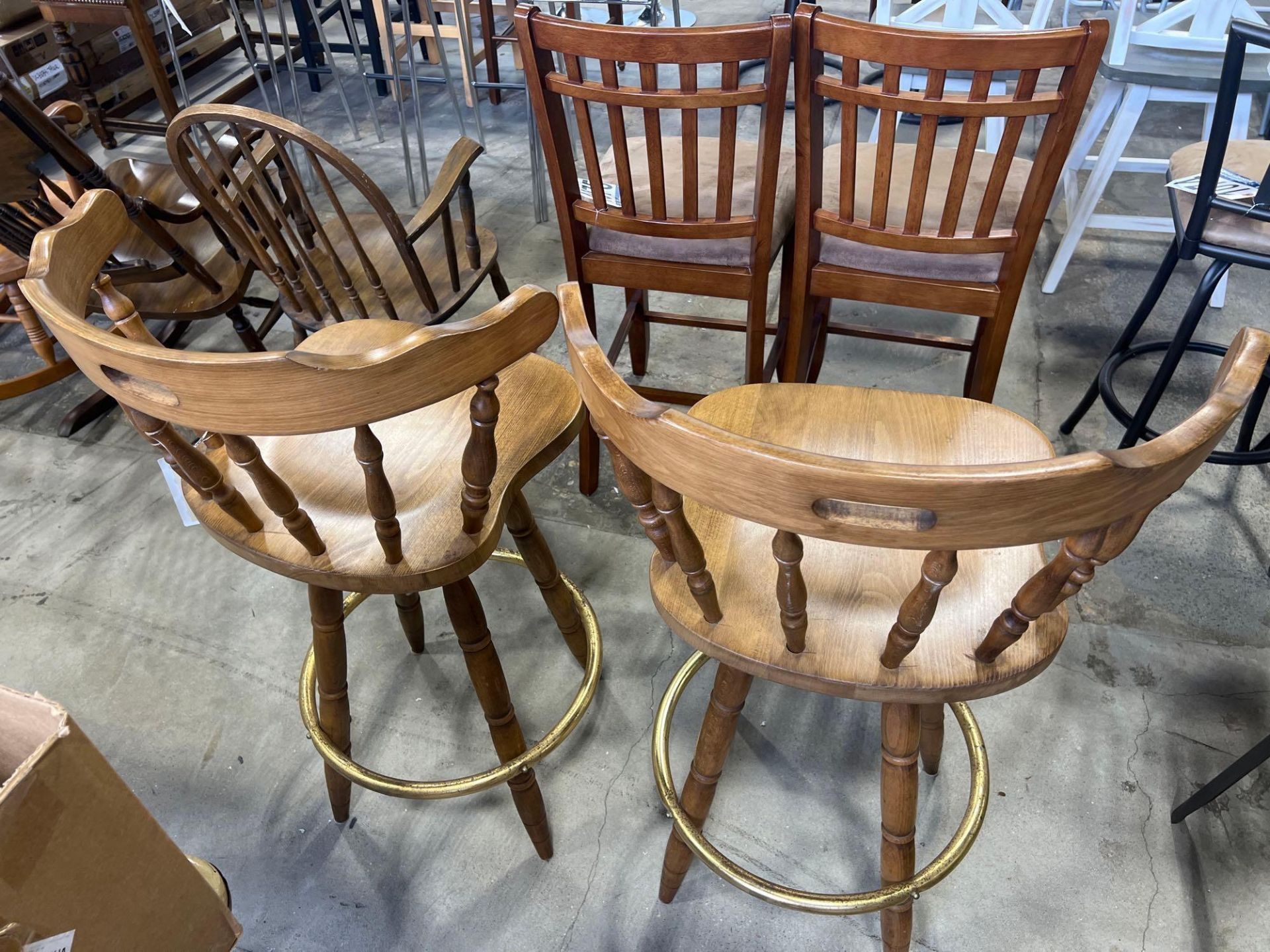 2 Wooden Stools - Image 2 of 3