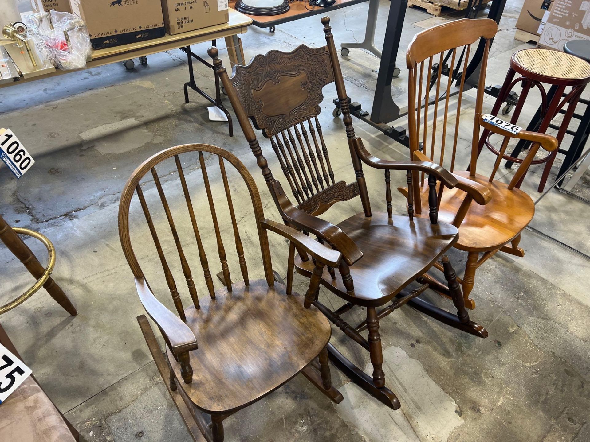 3 Assorted Wooden Rocking Chairs - Image 2 of 4