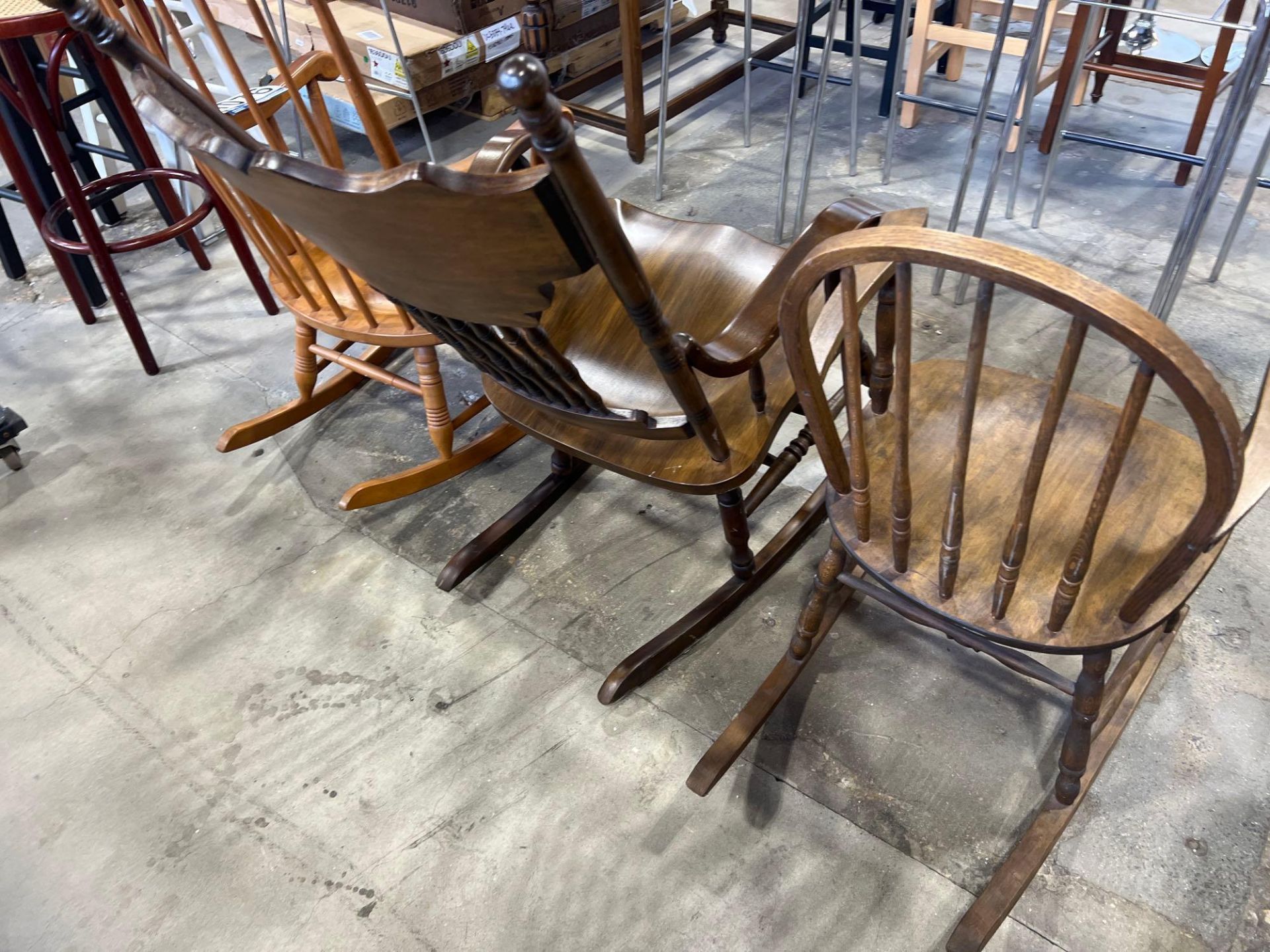 3 Assorted Wooden Rocking Chairs - Image 4 of 4