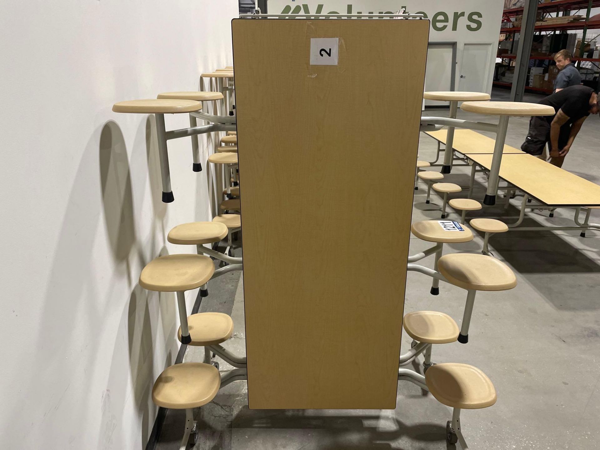 Mobile Folding Cafeteria Table - Image 3 of 4